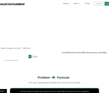 ExcelFormulaBot - 將文字說明轉換為Excel公式的AI機器人